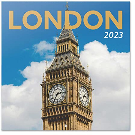 Grupo Erik London Wall Calendar 2023 12' X 12' FSC| 12 Month Planner | Square Wall Calendar 2023 | Family Planner Calendar 2023 | Travel Calendar 2023 | + 4 Bonus Months