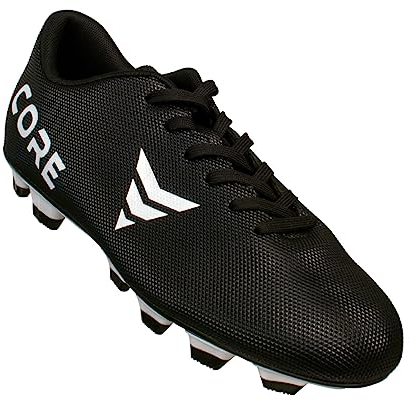 Nordcore American Football Schuhe – Langstollen-Fußballschuhe für Sport und Training – Weiche, atmungsaktive, leichte Fußballschuhe für Herren und Frauen – rutschfeste Laufsohle - Schwarz, 46 EU