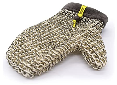 Beter - Gant de Toilette 100% fabriqué avec des Fibres végétales de sisal et de Lin - Modèle Coffee O'Clock