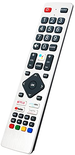 Télécommande vocale de rechange pour téléviseur Android Sharpp 4K UHD 24BI2EA 24BI3EA 24BI5EA 24BI6EA 32BI2EA 32BI3EA 32BI5EA 32BI6EA 32DI2EA 32DI3EA 32DI4EA 32DI6EA 32FI2EA 32FI2EA 32FI2FIA 4EA 32