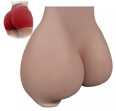 FSYH Silikon Fake Po Hose Butt Shaper Control Shorts HüFtverstäRker Shapewear HöSchen füR Frauen Cosplay Drag,Girly White,0.47in