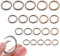 Eteamcan Karabinerhaken Rund Karabiner Ring 20 Stück Karabinerring Runde Schlüsselring O Ringe Karabiner Metall für Handtaschen DIY 20mm 25mm 28mm 33mm