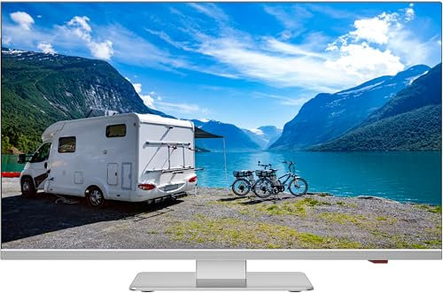 REFLEXION LDDX27IBT Smart LED Fernseher 27 Zoll / 69cm, LG webOSHub, Wohnwagen/Wohnmobil/Camping/Caravan/Boot/LKW TV, Slimline, 12/24/230 Volt, Full HD, Triple Tuner, Bluetooth, WLAN, DVD-Player