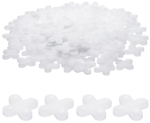 QUARKZMAN 100 distanziatori per piastrelle, 10 mm, in plastica dura, a croce, distanziatori per installazione in ceramica, per pavimenti da parete