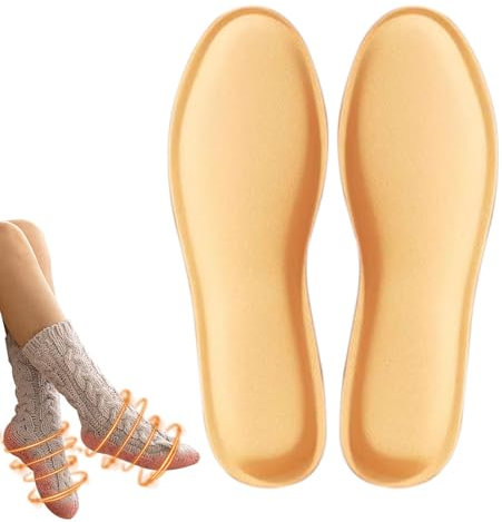 Selbstheizungslöcke - schnelle Heizung Fußwärmer, wiederverwendbare Schuheinsätze | Bequeme thermische innere Sohlen für Winter kaltes Wetter, Outdoor -Aktivitäten, Arbeiten und tägliche Gebrauch, häl