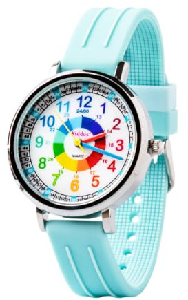 Kiddus Orologio Educativo per Bambini, Orologio da polso Analogico per Bambino e Bambina a partire da 5 Anni, 3ATM e 5ATM, Primo Orologio per l'Infanzia con Ore e Minuti, Regalo Bimbo Apprendimento