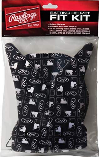 Rawlings | CFXV1 COOLFLO Batting Helmet Fit Kit | Baseball/Softball | Includes 2 Side Pads and 1 Front Pad, Black