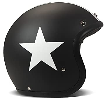 DMD Motorcycle Helmet, Schwarz, Größe L 58