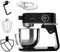 Cecotec Batidora Amasadora Twist&Fusion 4000 Luxury Black. 800 W, Cuerpo de Aluminio fundido, Motor DC, 8 velocidades, Luz LED, Bol de Acero Inoxidable de 5,2 L