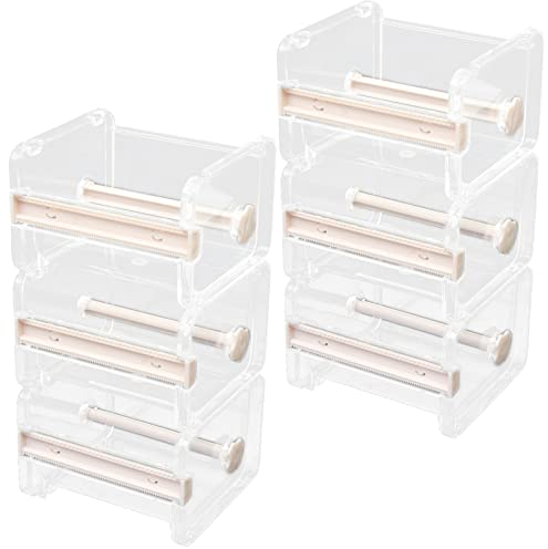 LOLYSIC 6 Stück Washi-Tape-Organizer, Tape Holder Organizer, Washi Tape Organizer, Masking Tape Cutter, Office Tape Holder Dispenser für Schreibtisch
