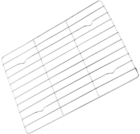 BESTonZON Edelstahl Backgitter Backofen Grillrost Kuchengitter Abkühlgitter Grillkorb Backblech Gitter Grillgitter für Fisch Fleisch Braten BBQ Grillen Auskühlen