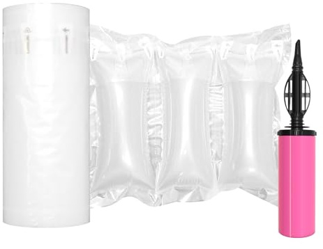 Hijelyn Air Pillows for Shipping with Pump Packaging Air Bags 400 Count Inflatable Shipping Supplies Box Filler Packing Materials Alternative to Packing Peanuts, Purse Stuffers for Shape 3.54 x 7.87