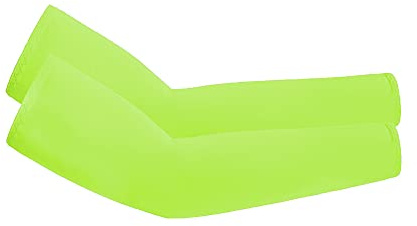 3 paia di manicotti di raffreddamento con protezione UV, maniche per tatuaggio per uomo e donna, protezione solare, maniche elastiche, traspiranti, per ciclismo, golf, basket, escursionismo, Verde, 38