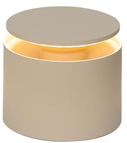 Zafferano, Push-Up Lampe, Kabellose, Wiederaufladbare Tischlampe mit Touch Control, Auch für den Außenbereich Geeignet, Dimmer, 2200-3000 K, Höhe 80-100 cm, Farbe Sand