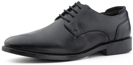 Hitmars Chaussures Hommes Oxfords Derby Chaussure Ville Brogues Chaussure Homme Cuir Mariage Chaussures Dressing Lacets Business Noir 42 EU
