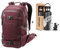 Nitro, SLASH 25 pro SET mit Ripuri 600 ml Flasche & Filter, Snowboardrucksack, Tourenrucksack, 25 L, WINE