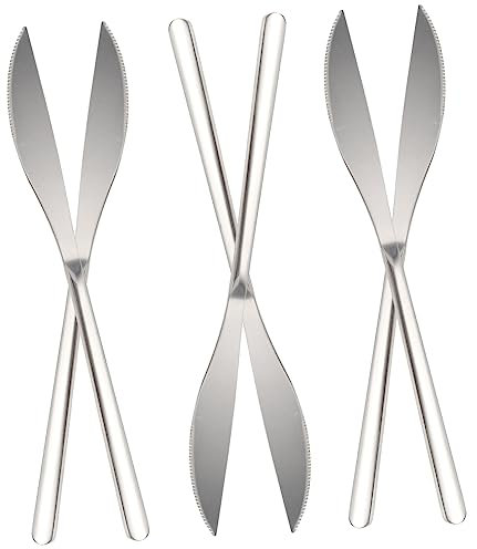 Amosfun 6st Edelstahlmesser Butter Sandwich-käse Multifunktions-steakbesteck Käsemesser Steakschneider Für Den Haushalt Japanisches Steakbesteck Sandwichmesser Rostfreier Stahl Silver