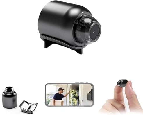 Caméra œil de chat, caméra œil de chat, mini caméra Wi-Fi sans fil, vision 1080p incluse, installation facile, caméra de vision nocturne pour la maison, le bureau, la voiture (1 pièce)