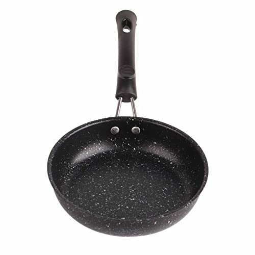 Beufee Edelstahlpfanne, Wok-Pfanne, Bratpfannen und Bratpfannen, Woks und Bratpfannen, klassische Bratpfanne, Eier-Omelett-Pfanne für, Steak, Zwiebeln (16CM)