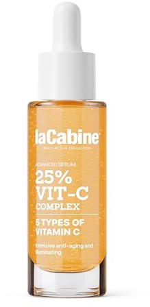laCabine Sérum Avanzado 25% Vit-C Complex | Sérum antiedad iluminador con 5 formas estabilizadas de vitamina C, antioxidante, reafirmante y corrector de manchas.