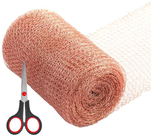 Nastro in rame contro lumache, rete di rame, protezione contro lumache, anti-lumache, recinti elettrici, filo di rame contro lumache, recinzione elettrica in rame (incluse forbici)