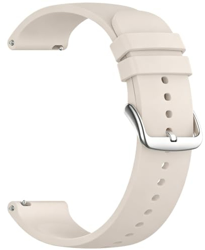 Aurrain 18mm 19mm 20mm 22mm Silikon klockarmband för Garmin/Galaxy/Amazfit/Huawei,unisex mjukt sportersättningsarmband.