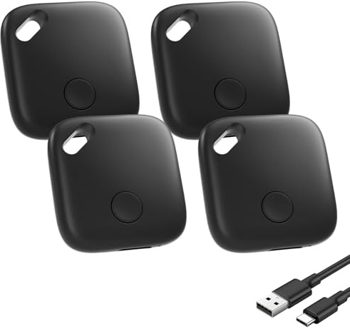 DEEBYCOO Tracker Tag Traceur Compatibles avec Apple Localiser, Lot de 4