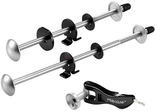 Pinhead 110 Quick Release 2-Pack Shackle Lock, Black, Generic