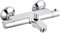 SCHÜTTE 52450 VICO Wannenarmatur mit Sicherheitssperre, Thermostat Brausemischer/Mischbatterie, Chrom