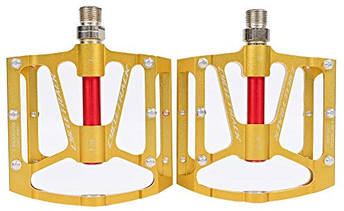 SlimpleStudio Rennrad Fahrradpedale,Zubehör für Triplin-Pedalfahrten aus Einer Aluminiumlegierung aus Mountainbike-Golden