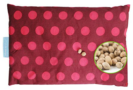Dr. Berger – 1-Kammer Kirschkernkissen gegen Verspannungen und Schmerzen in Schultern, Rücken und Nacken – 30x20cm Wärmekissen zur Entspannung – geeignet für Mikrowelle und Backofen (Rot)