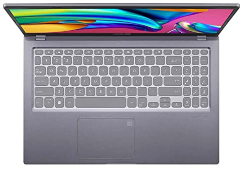 MiNGFi Silicone Cubierta del Teclado para ASUS VivoBook 15 F515 X515 S515 M515 D515 S15 S530 S512 F512 X512 R564JA X509 - Transparente