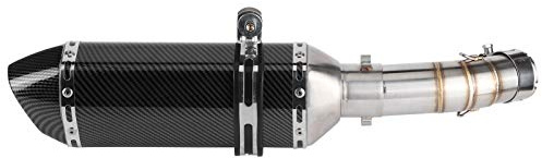 Système D'échappement Intermédiaire + Silencieux à Enfiler en Fibre de Carbone pour Z400 2018-2020