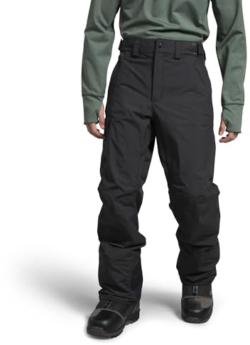 The North Face Men's Freedom Pant - Waterproof, Non-Insulated Snow Pants for Ski & Snowboard, Cargo Pockets, Ankle Gaiters, Asphalt Grey-NPF, Large Long