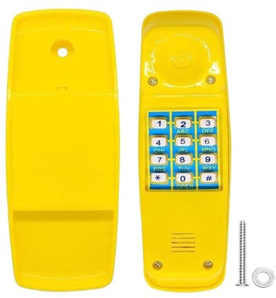Harilla Ensemble de balançoire pour Enfants, Jouet de téléphone, Aire de Jeux, Roue de Pirate, Accessoire de balançoire, Cadre d'escalade, téléphone pour, Jaune