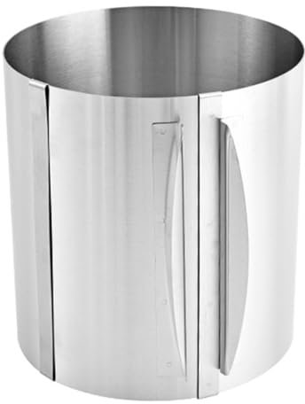 Cake Ring Adjustable Extra high 20cm - Stable Stainless Steel Baking Ring - Cake Ring with Precise Scaling Inside