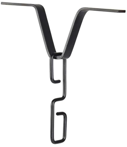 Rain Chains Adapter, Heavy-Duty Rain Chain Gutter Adapter - Outdoor S-Shaped Hook for Downspout Outlet, Rust-Resistant Iron Construction, Rain Chain Accessory for Efficient Water Manageme