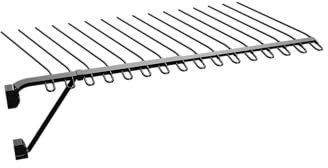 HOMPLEMENT - Porta Pantaloni Estraibile per Armadio Regolabile 65-96cm, Portacravatte da Armadio, Appendiabiti Estraibile Pant Rack Perfetto anche per Borsette, Cinture ed Accessori, Ospita 25 Paia