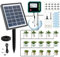 Solar Bewässerungssystem für Garten Balkon Automatisches Bewässerungssystem, Tröpfchenbewässerung System mit 12 Timer und 15M Schlauch für Garten, Balkon Pflanzen, Kübelpflanzen im Freie