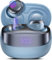 DUSONLAP Wireless Earbuds, Mini Sleep Earbuds Bluetooth 5.4 Headphones In Ear Noise Cancelling Mic, 47H Playtime Ear Buds, IPX7 Waterproof Earphones, LED Display, Touch Control, USB-C, Haze Blue, 2025