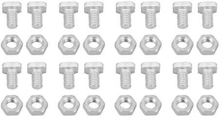 ZJchao Écrous de Boulons à Serre, 50pcs écrous en Aluminium 50pcs Boulons Outil Accessoires et Kit de Réparation de Serre et et pour Jardinage de l'usine Extérieure