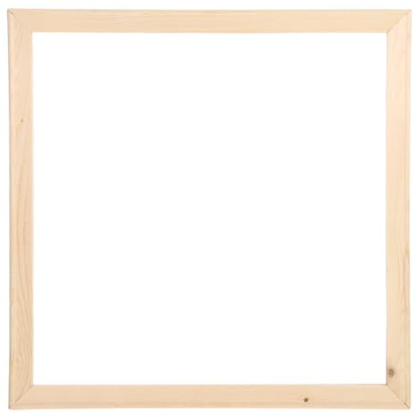 NOLITOY DIY Canvas Stretcher Bars: 40x40cm Solid Wood Canvas Frame with Nails for Oil Painting Posters & Digital Art - Smooth Edges