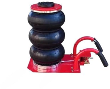 DUOCAI Cric Pneumatico Cric Pneumatico da 3 tonnellate/6600 libbre, cric con airbag a Triplo Sacco, cric Pneumatico con Sei Tubi in Acciaio a Sollevamento rapido