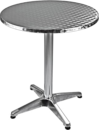 Alu Bistrotisch Beistelltisch Bartisch Gartentisch Tisch rund Ø 60 cm - H 70 cm