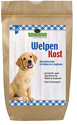 Schecker Trockenfutter - Welpen Kost mit Geflügel - 3 kg - Welpenfutter - hoher Proteingehalt