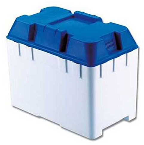 Leisure Battery Box & Strap Caravan Camper Boat Motorhome Medium 75/85ah Battery