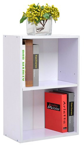 HOMCOM Etageres Armoire de Rangement bibliotheque en Panneaux de Particules Charge 15kg 98