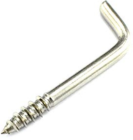 10 Winkelhaken 3,0x30mm Edelstahl Hakenschraube Schraubhaken