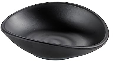 LEONE SRL COPPETTA OVALE MELAMINA CM.13X11X3,5h NERO