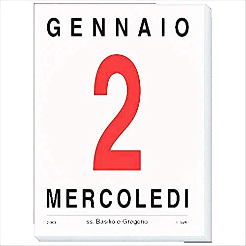NOTABENE Selezione Cartoleria VARZI dal 1956 Calendario da Muro Blocco Giornaliero 2023 Ministeriale 12,8x17,4cm